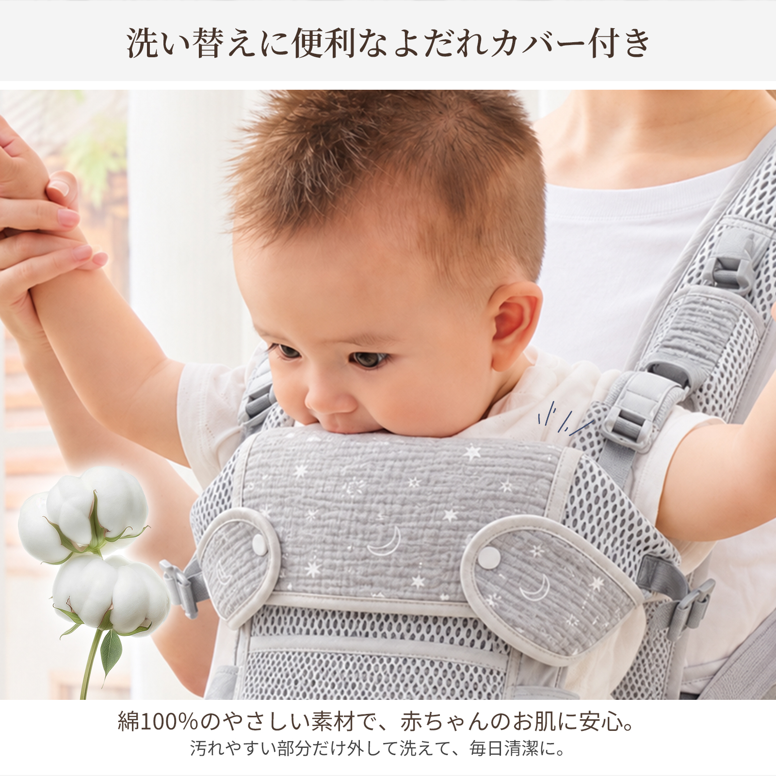 GUMODE 軽量 ヒップシート付き抱っこひも...の詳細画像5
