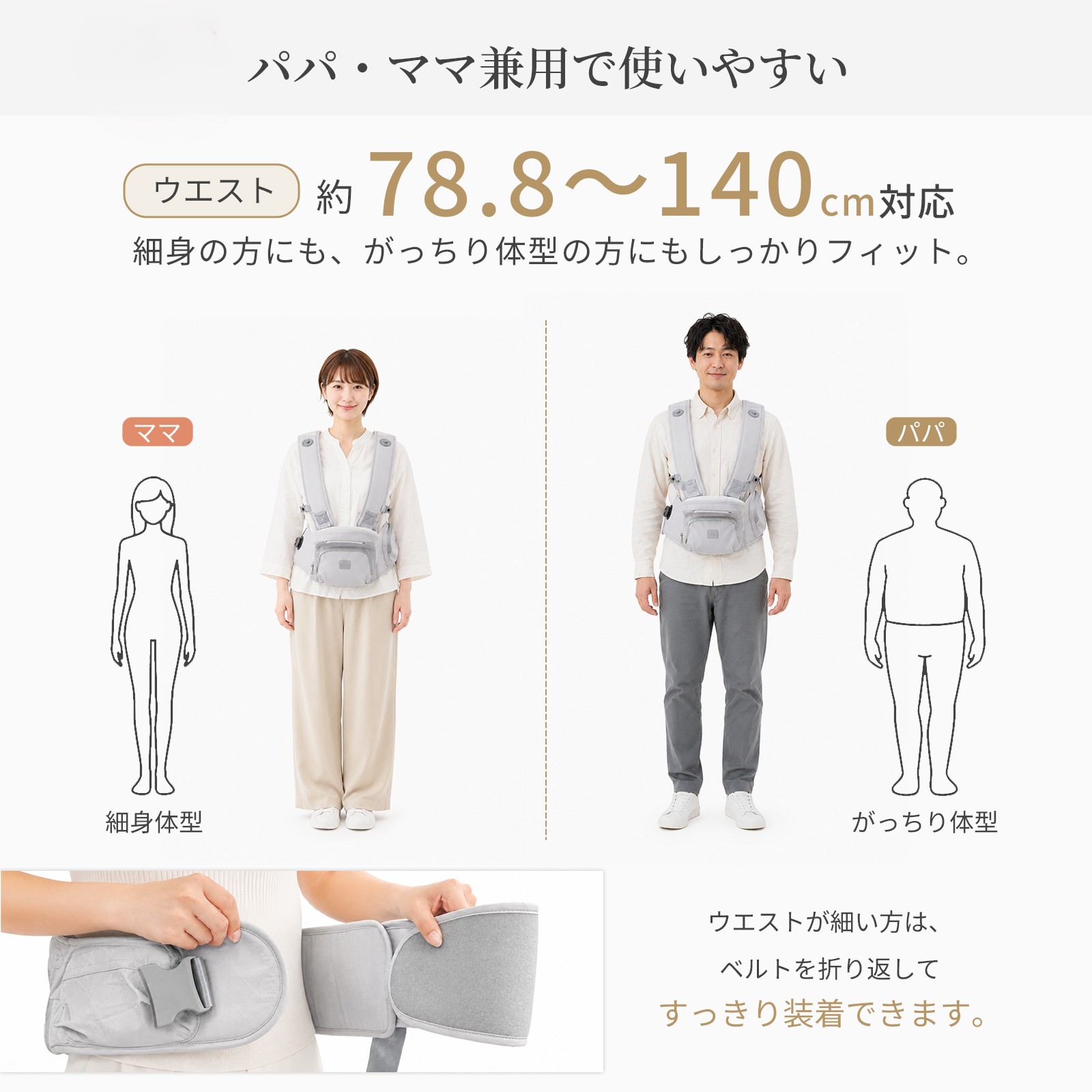 GU MODE 抱っこひも ヒップシート付き 抱っこ紐 だっこひも 新生児 ベビーキャリア 6WAY 多機能 赤ちゃん 前向き おんぶ 出産祝い ギフト 爆買 | GU MODE | 10