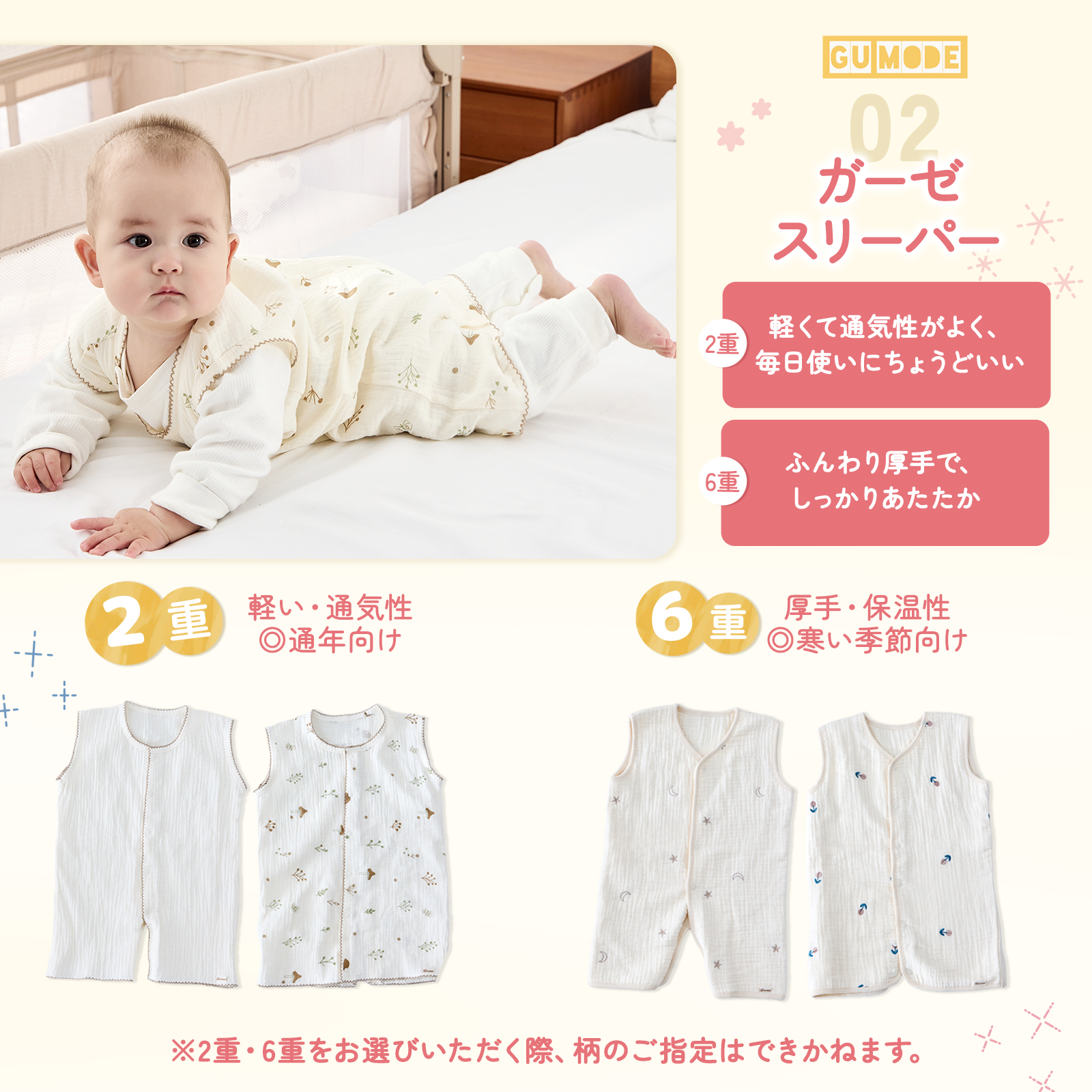 ベビー福袋 育児応援福袋 赤ちゃん 新生児〜 ガーゼスリーパー ガーゼブランケット おむつ替えシート 実用アイテム入り セット GU MODE　爆買 |  | 04