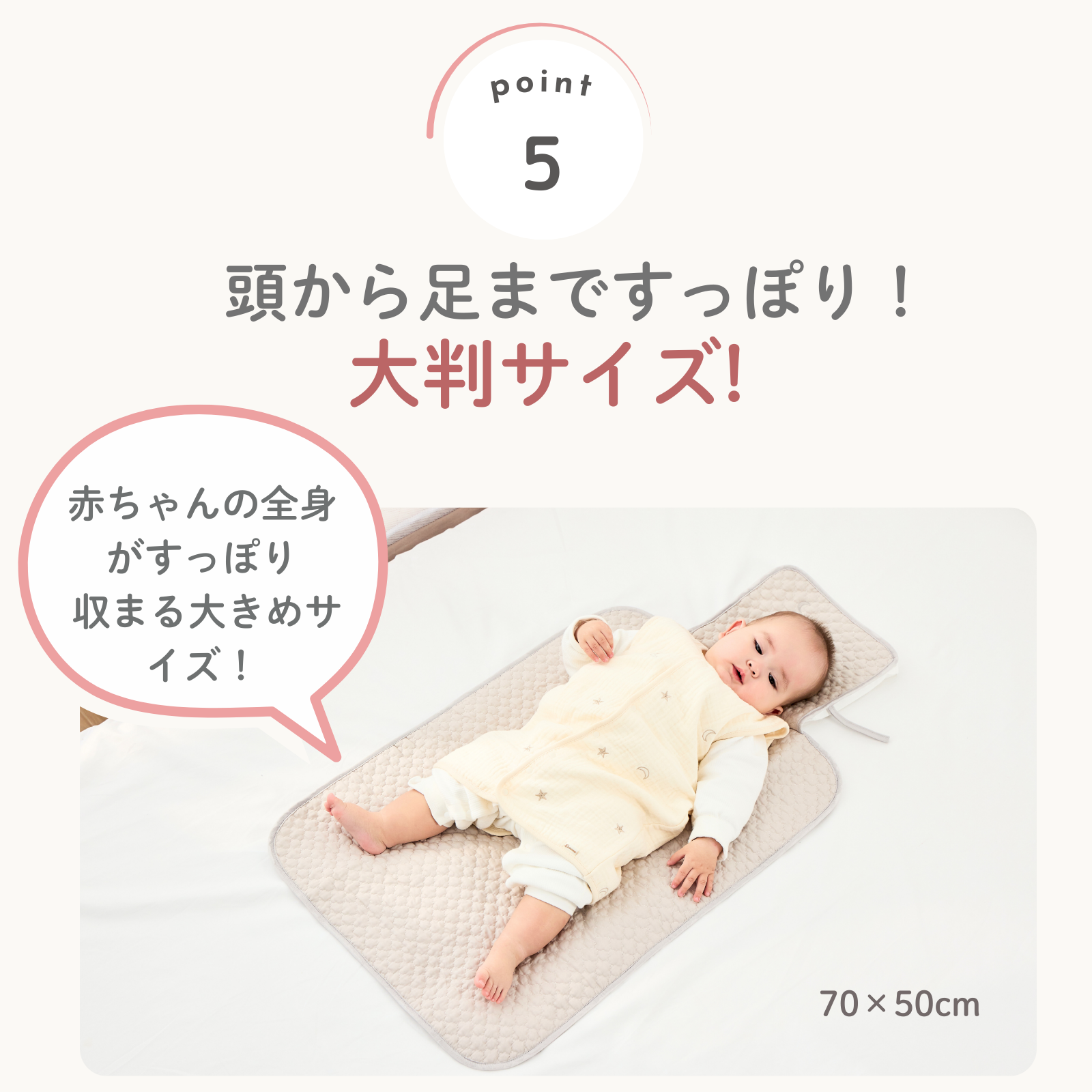 GU MODE ベビー用おむつ替えシート 大判 GU MODE ベビー防水敷きパッド 70 50 イブル綿100% 表面やわらか 裏面防水 丸洗いOK 折りたたみ収納 |  | 09