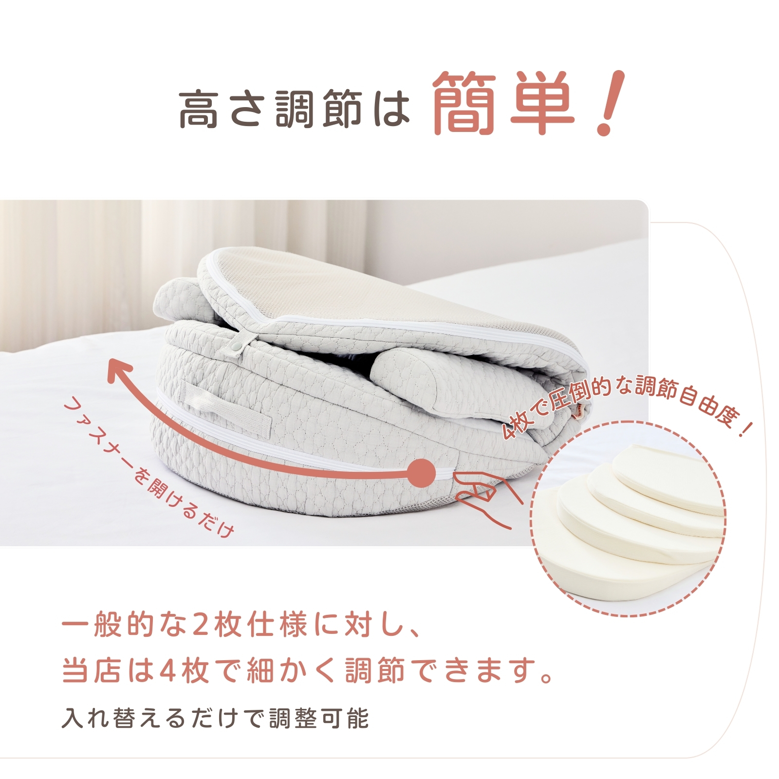 GU MODE 吐き戻し防止 クッション ベッドインベッド 角度調節4段 ベビーマットレス 新生児 斜め 傾斜 イブル 綿 カバー 洗える 出産祝い GUMODE |  | 04