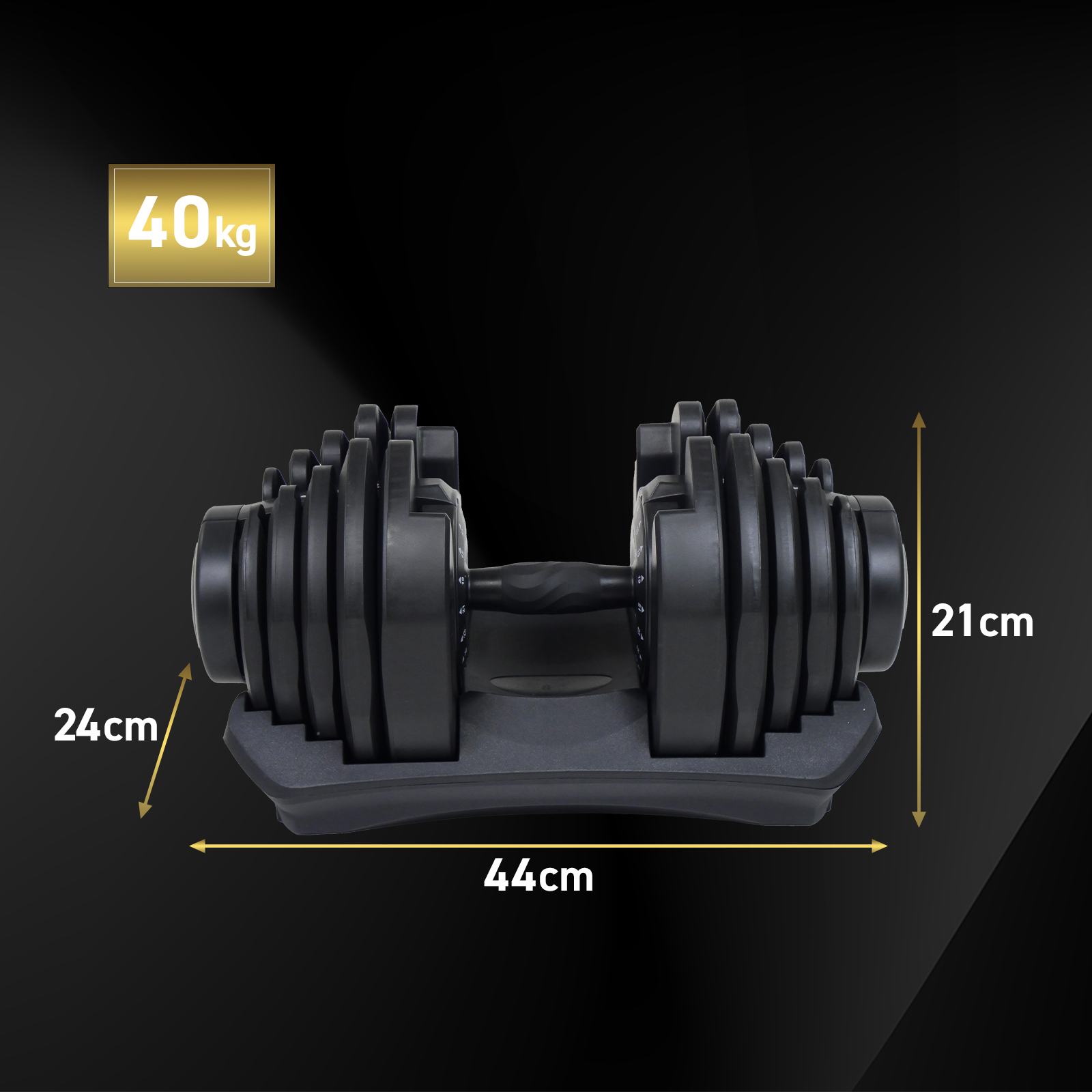 TOP FILM 可変式ダンベル 40kg 2個セット 32kg ダンベル 可変式 40kg