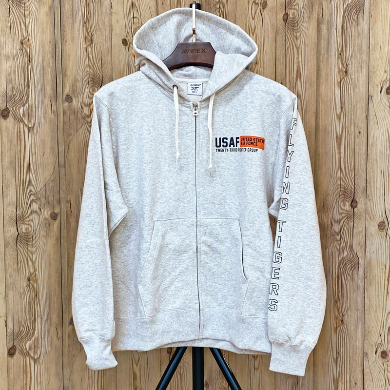 AVIREX（アヴィレックス） SHEETING PATCHED ZIP PARKA FLYING TIGERS