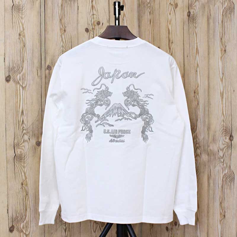 送料無料 AVIREX アヴィレックス ダブルドラゴン スーベニア 長袖Tシャツ ロングTシャツ ロンT 和柄 刺繍 クルーネック トップス 783-5130011 アビレックス メンズ ブランド ゆうパケ AVIREX（アヴィレックス） ダブルドラゴン スーベニア 長袖Tシャツ