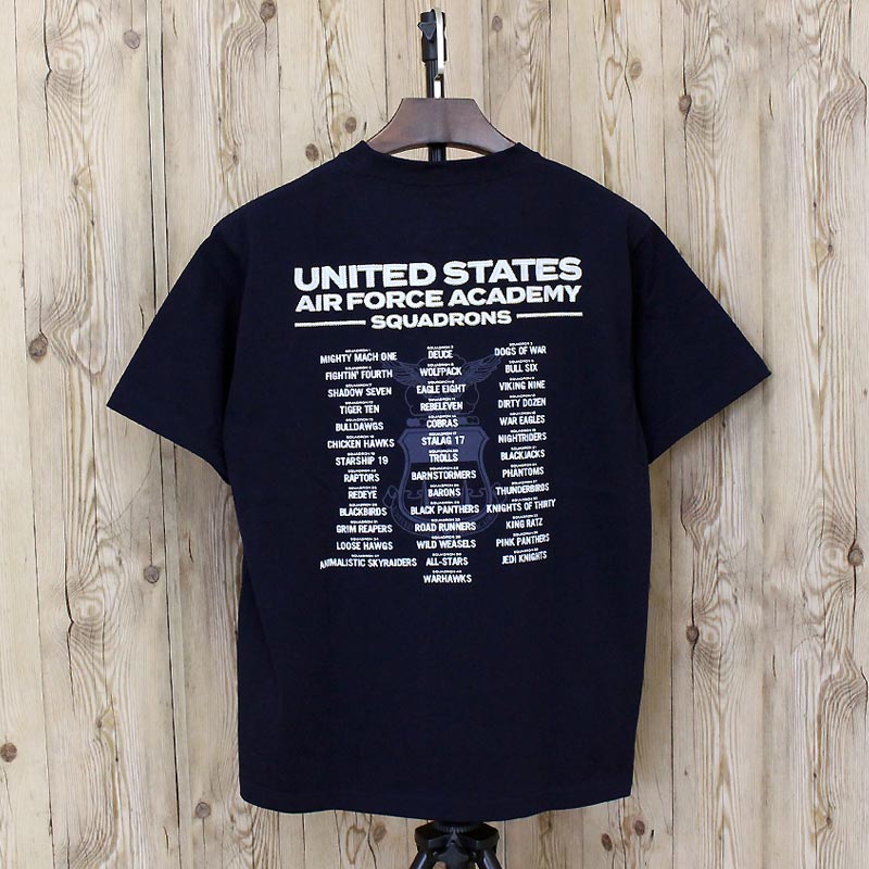 AVIREX アヴィレックス USAFA SQUADRONS EMBROIDERY T-SHIRT