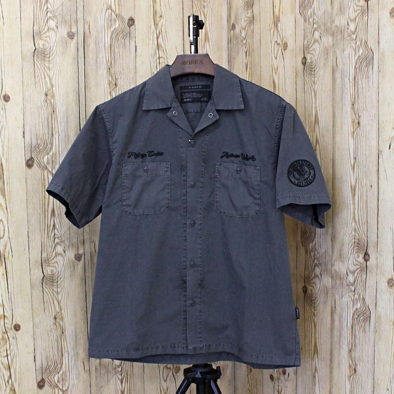 AVIREX アヴィレックス FADED WORK SHIRT 'USAFA' 半袖シャツ