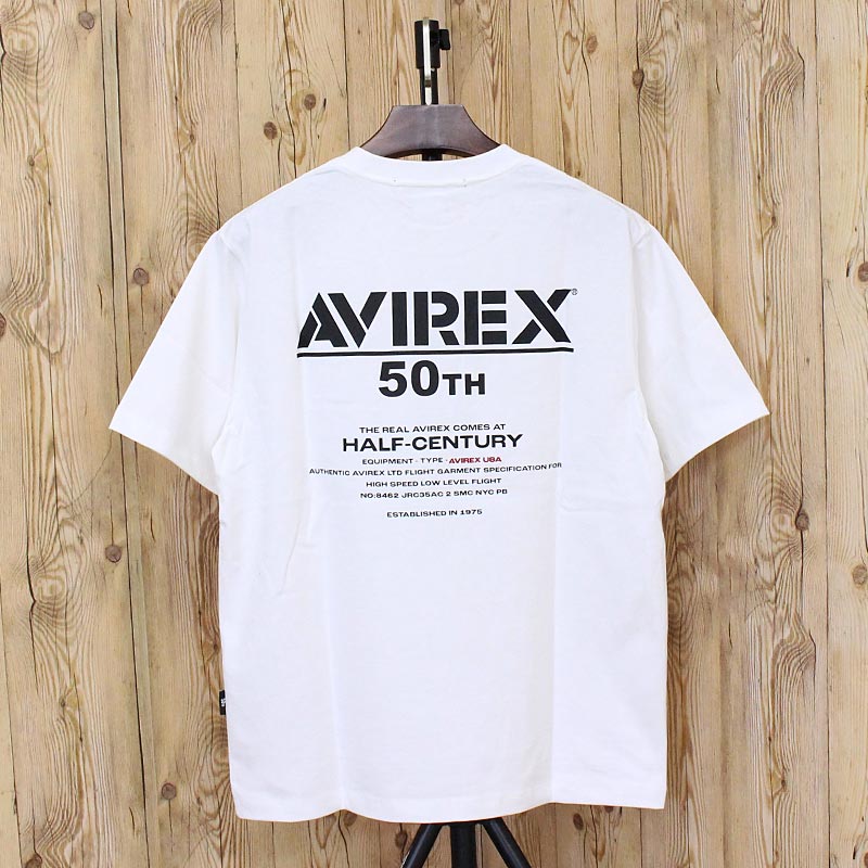 AVIREX（アヴィレックス） 50th Anniversary T-SHIRT 半袖Tシャツ 783