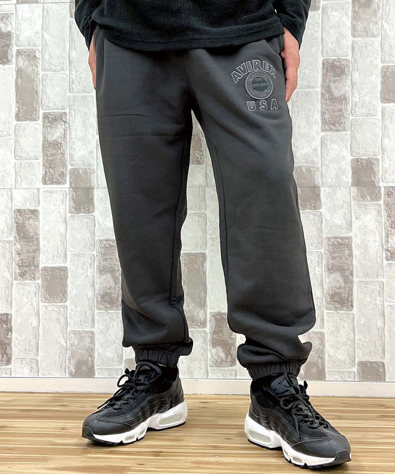 送料無料 AVIREX アヴィレックス AVIREX 50th VARSITY SWEAT PANTS 783-5210023 50周年 バーシティ スウェットパンツ ジャージ アビレックス ロングパンツ イージーパンツ メンズ AVIREX（アヴィレックス） AVIREX 50th VARSITY SWEAT PANTS 783