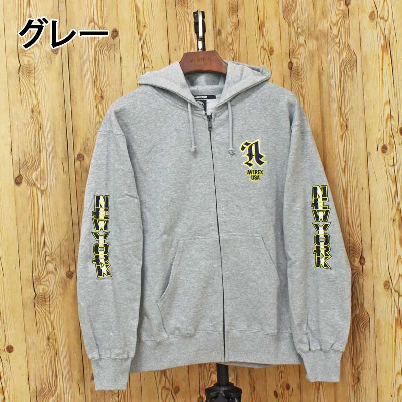 AVIREX（アヴィレックス） 50周年 グラフィック ジップアップ パーカー