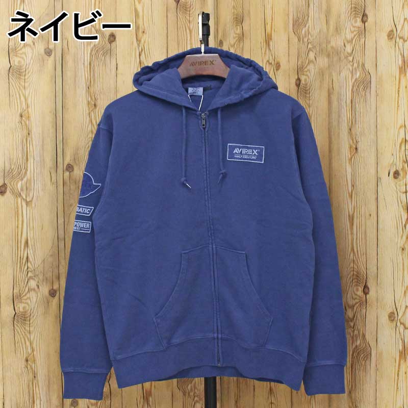 AVIREX（アヴィレックス） 50周年 フェイドウォッシュ ジップアップ