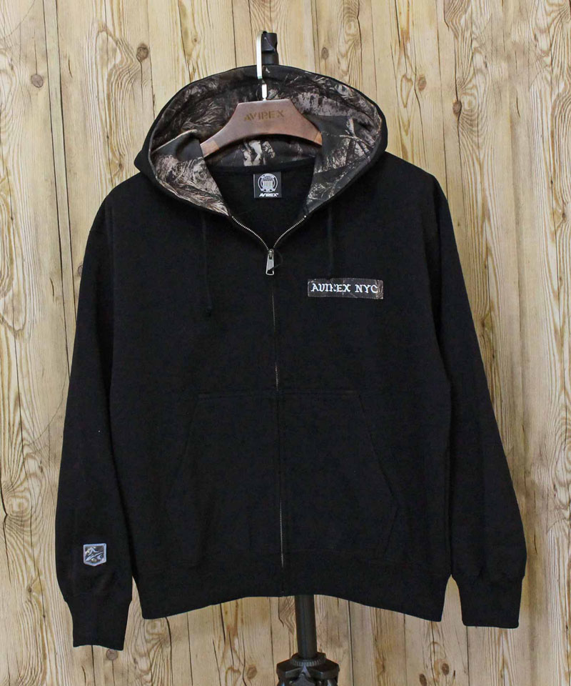 AVIREX（アヴィレックス） ZIP UP HOODIE 'REAL TREE CAMO' ジップ