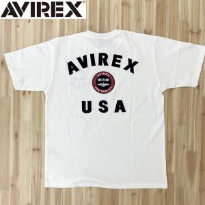 AVIREX アヴィレックス VARSITY LOGO T-SHIRT ロゴ Tシャツ 刺繍 半袖T...