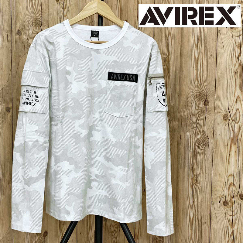 AVIREX メンズ長袖Tシャツ、カットソーの商品一覧｜Tシャツ