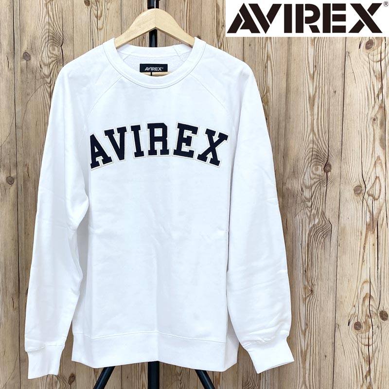 AVIREX アヴィレックス LOGO PATCH CREW SWEAT クルーネック