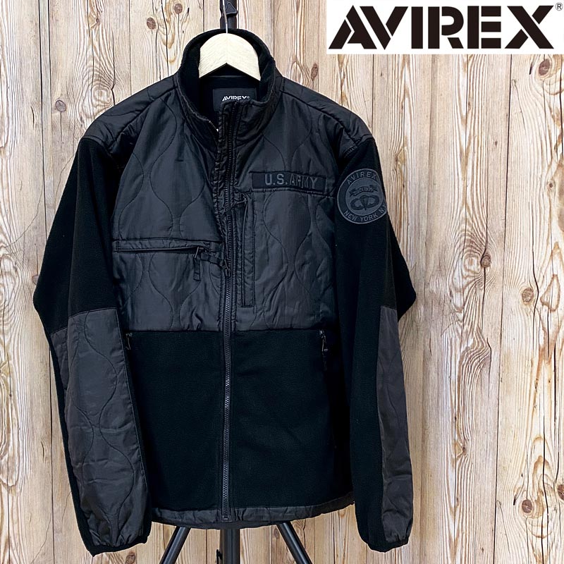 AVIREX アビレックス アヴィレックス QUILT COMBI FLEECE JACKET