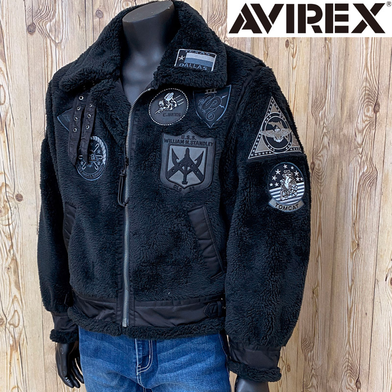 AVIREX SKOOKUM VARSITY JACKET⭐︎ブラック - アウター