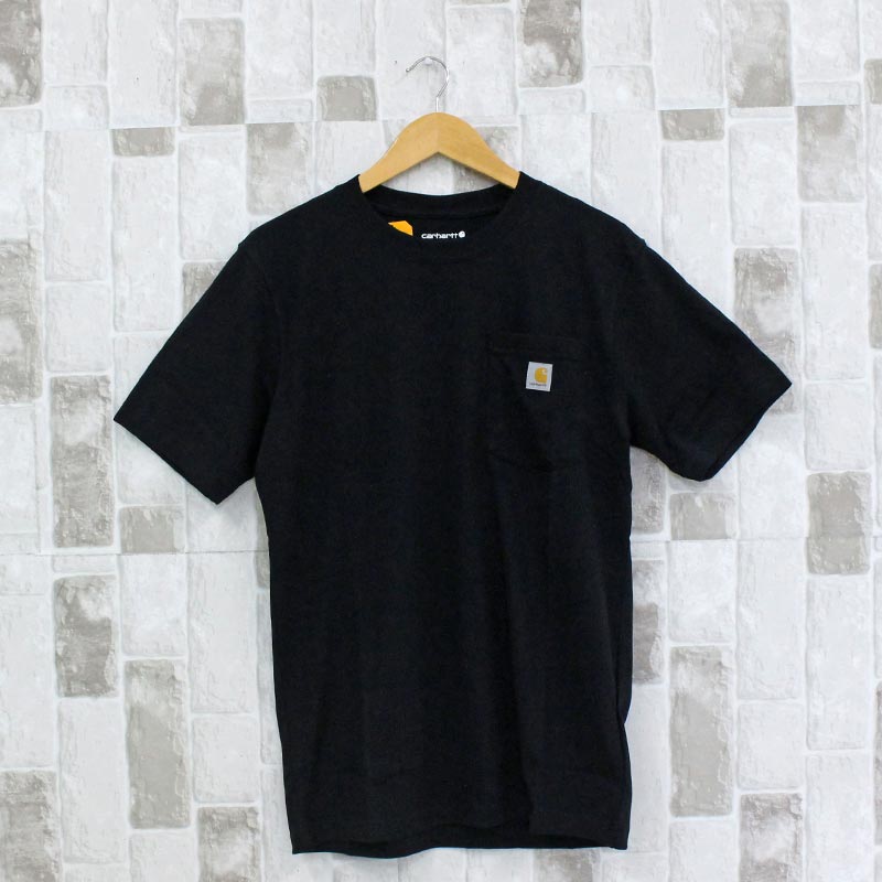 にしっちCarhartt ブラック リラックスフィット S Carhartt（カーハート） リラックスフィット BIGロゴ バックプリント