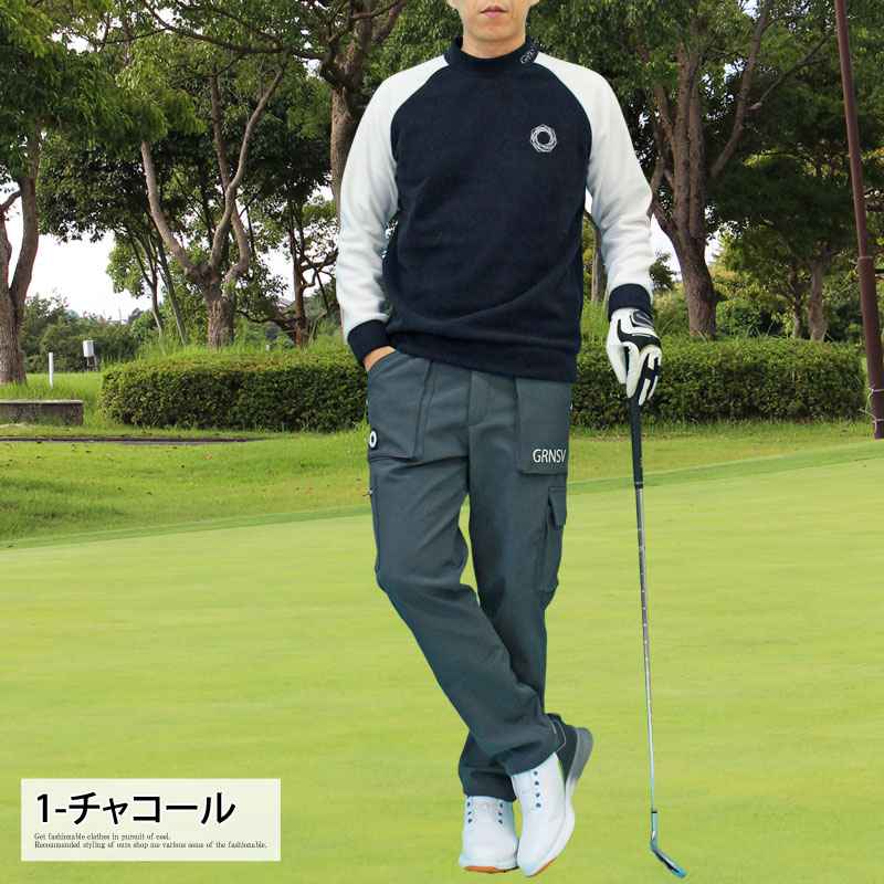 送料無料 ゴルフパンツ メンズ ゴルフウェア GIORNO SEVEN ジョルノセブン 多機能ポケット 裏暖かいフリース ストレッチ ウエストゴム ボトムス ロゴ 秋冬 おしゃれ ブランド ゴルフパンツ メンズ ゴルフウェア GIORNO SEVEN ジョルノセブン 多