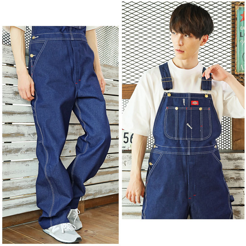 Dickies ディッキーズ デニムオーバーオール メンズ サロペット Dickies ディッキーズ デニムオーバーオール メンズ サロペット