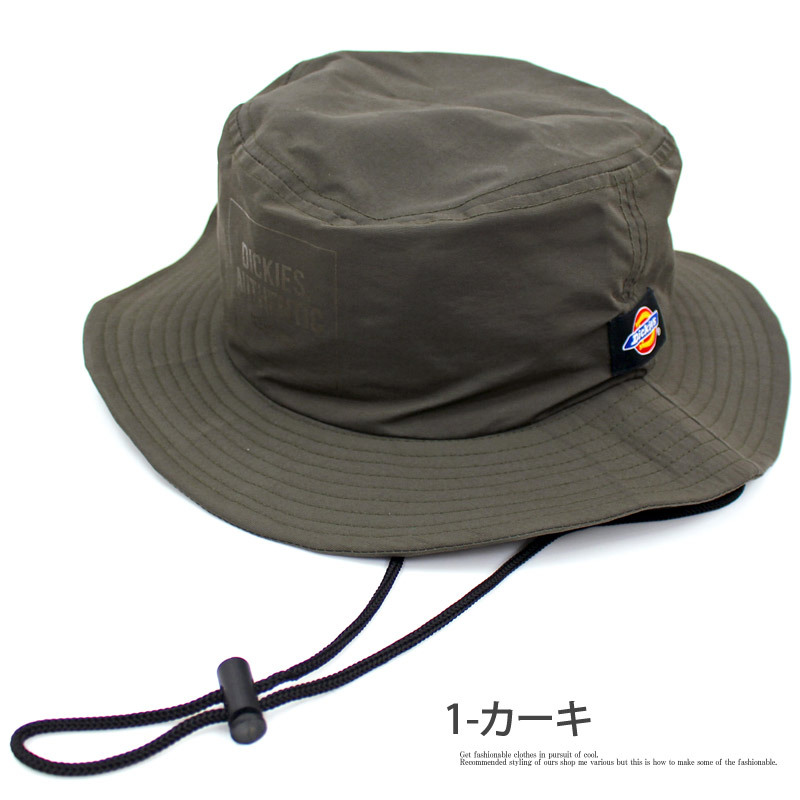 Dickies ディッキーズ DK SQUARE LOGO SAFARI HAT スクエア ロゴ