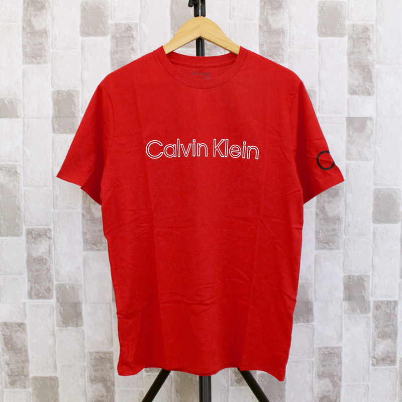 Calvin Klein CK トラベリングロゴ クルーネック 半袖Tシャツ ss travelin...