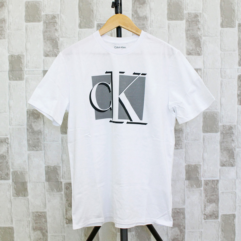 Calvin Klein CK ビッグロゴクルーネックTシャツ メンズ ブランド カルバンクライン
