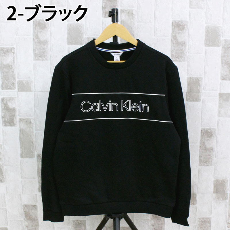 送料無料   カルバンクライン CK アイコニック ロゴ パイピング クルーネック スウェットシャツ 40J6242 メンズ ブランド Calvin Klein（カルバン・クライン） CK アイコニック ロゴ パイピング