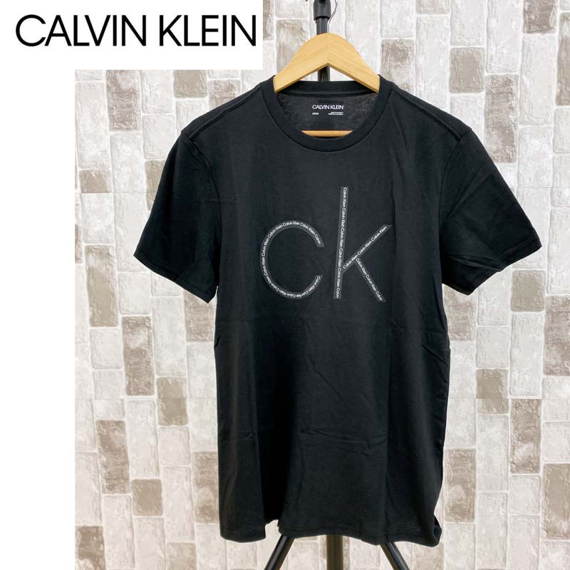 Calvin Klein カルバンクライン CK スタックロゴ クルーネック 半袖Tシャツ コットン...