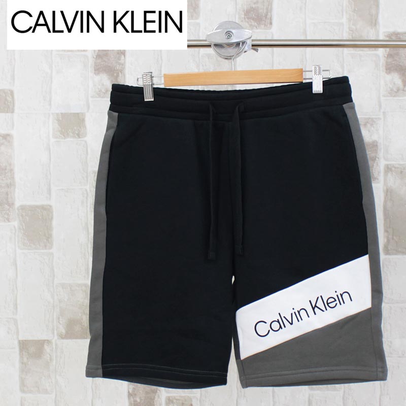 Calvin Klein カルバンクライン CK ロゴデザインスウェットハーフパンツ