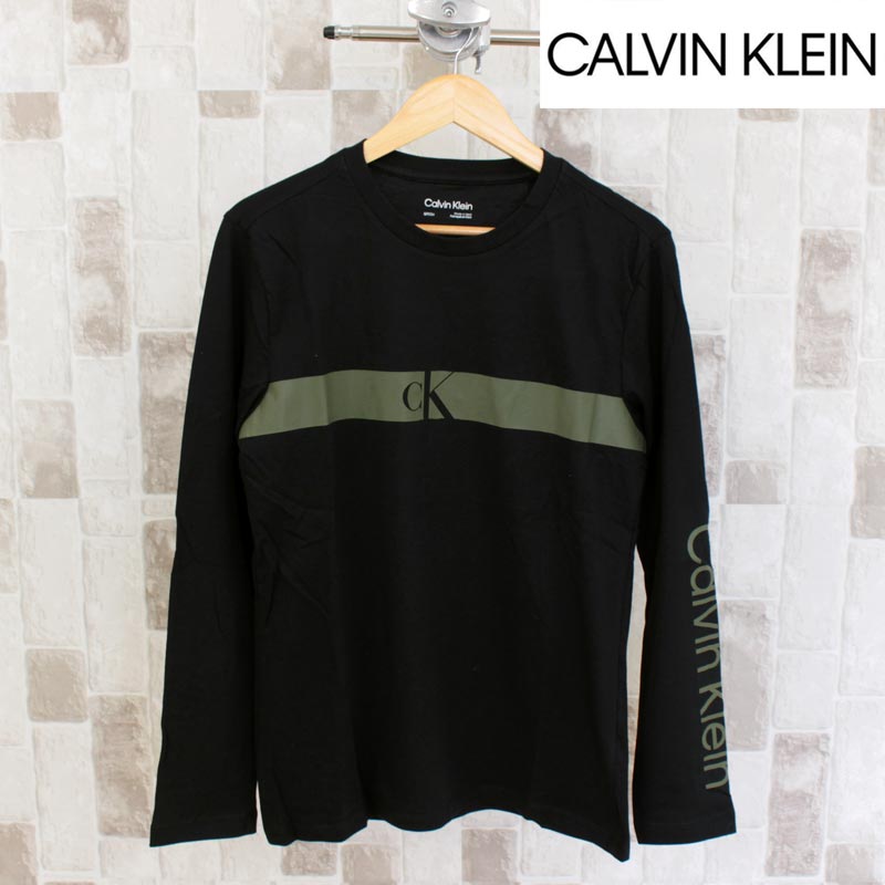 Calvin Klein カルバンクライン CK スリーブロゴ モノグラム クルーネック ロングTシャツ 長袖 トップス ロンT｜topism｜03