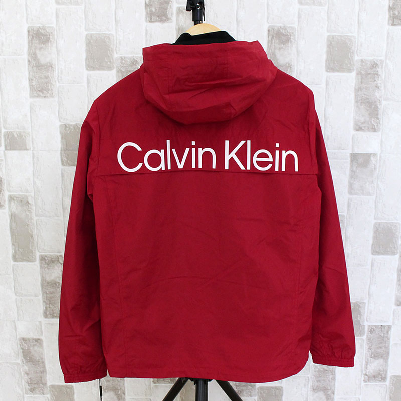 Calvin Klein カルバンクライン ウィンドブレーカー マウンテンパーカー ナイロンジャケット CK バックプリント ロゴ メンズ ブランド