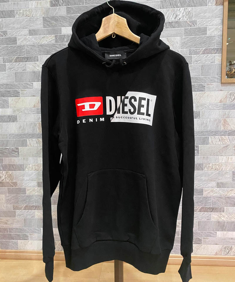 DIESEL ディーゼル クロップド スウェット ロゴ 黒 M ディーゼル DIESEL F-SLIMMY E1 L／S A06569 0NAZQ スウェット 2