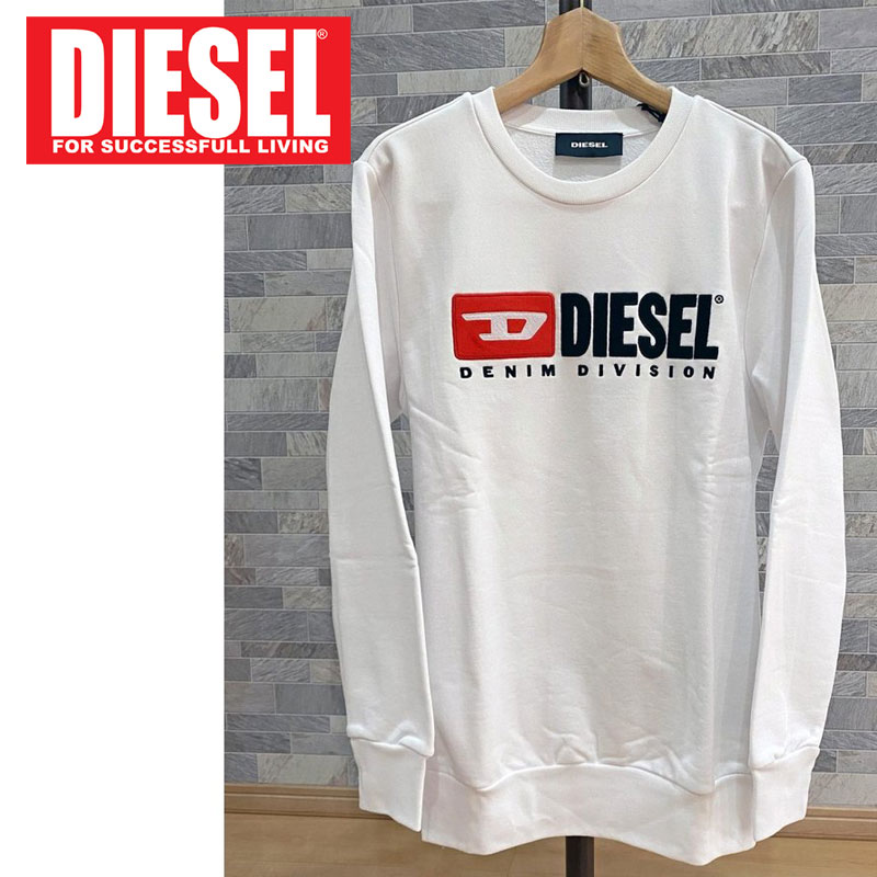 DIESEL ディーゼル トレーナー メンズ ロゴ刺繍 プリント スウェット プルオーバー 「DIVISON-FELPA」 ブランド