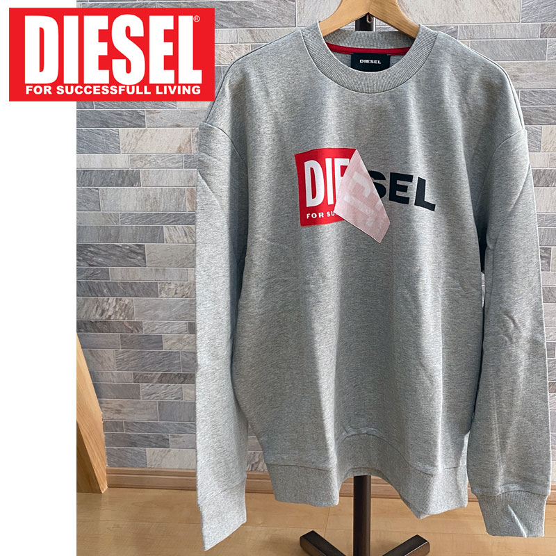 DIESEL ディーゼル Wロゴ トレーナー クルーネック スウェット プル 