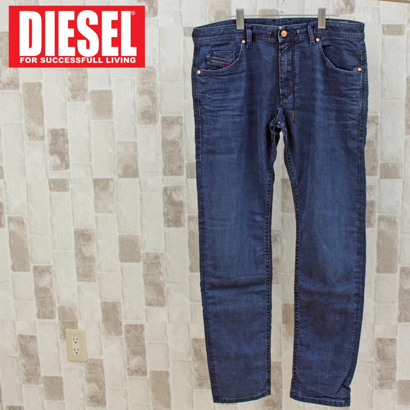 DIESEL ディーゼル デニム メンズ JOGG JEANS ジョグデニム ジョグジーンズ スウェットデニム ストレッチ テーパード ヴィンテージUSED加工 ジーンズ｜topism｜02