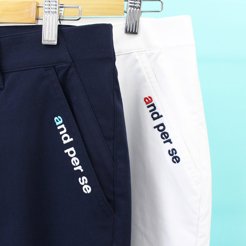 【よし】and per se ストライプ ゴルフパンツ and per se アンパスィ ゴルフウェア スラックス 春 夏 ショット