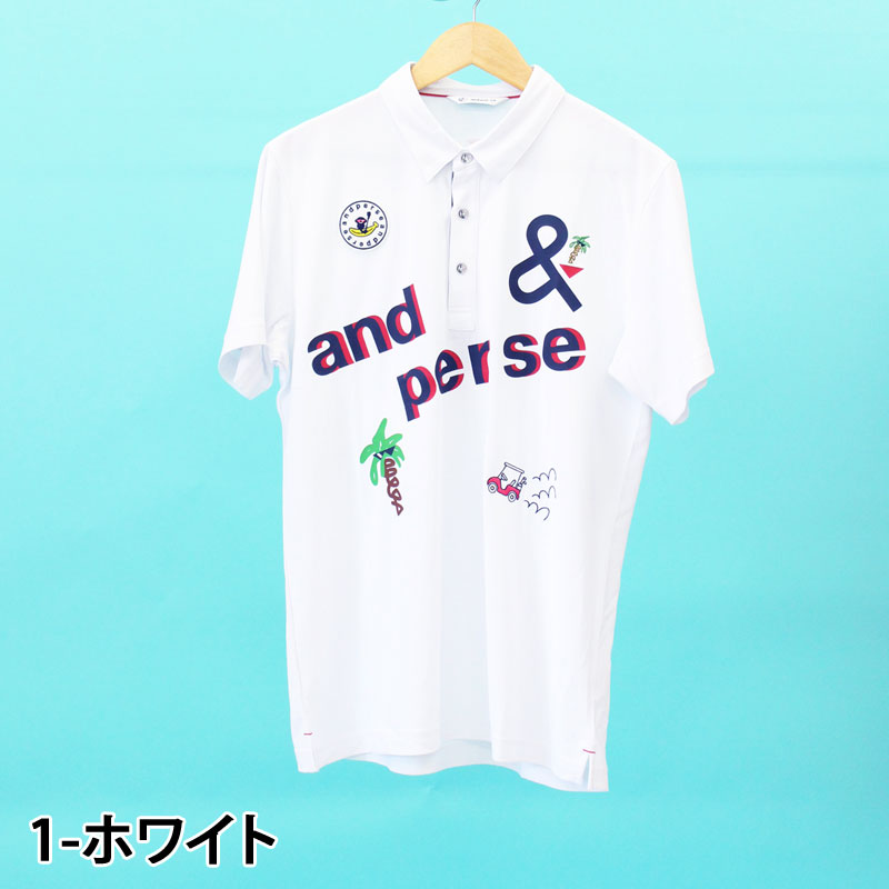 and per se アンパスィ ゴルフウェア メンズ ポロシャツ 半袖