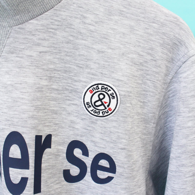 【and per se】美品 セットアップ モックネック スカート Mサイズ セーター メンズ アンパスィ and per se 2025 秋冬 新作 ゴルフウェア