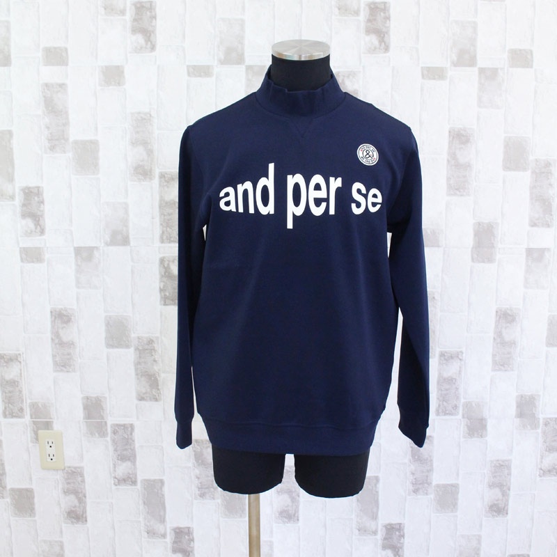 and per se（アンパスィ） ゴルフウェア メンズ トレーナー モック
