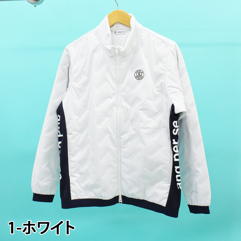and per se（アンパスィ） ゴルフウェア メンズ 中綿ジャケット
