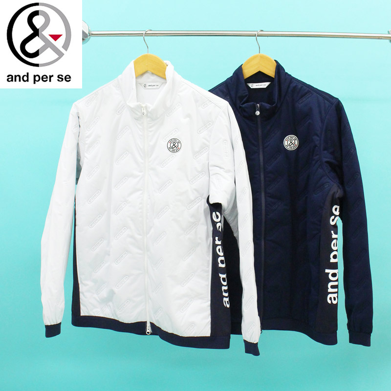 and per se アンパスィ ゴルフ 中綿 ブルゾン and per se（アンパスィ） ゴルフウェア メンズ 中綿ジャケット