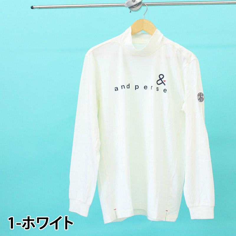 and per se（アンパスィ） ゴルフウェア メンズ モックネックシャツ