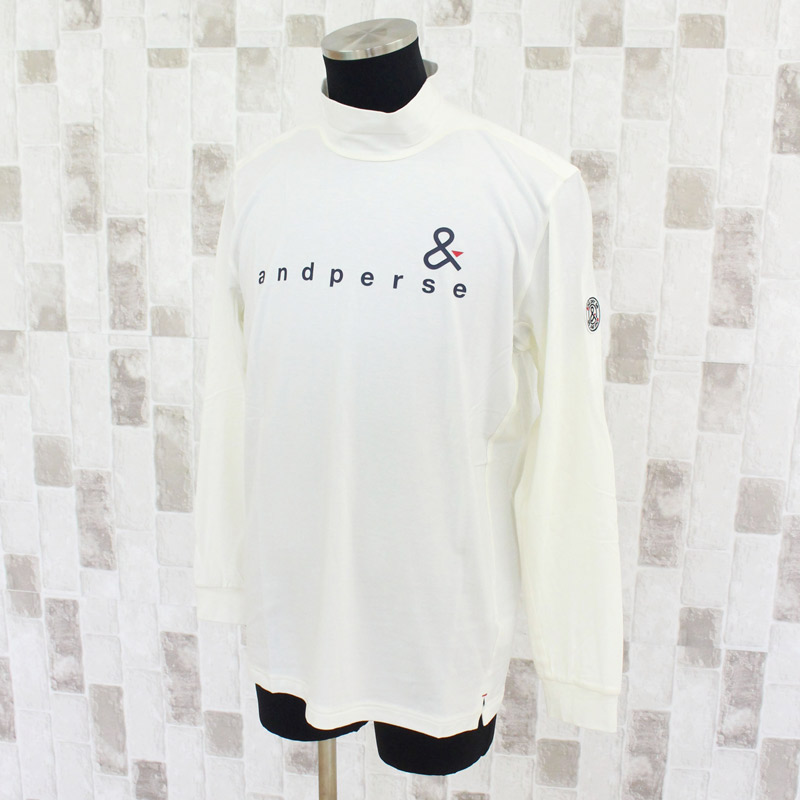 and per se（アンパスィ） ゴルフウェア メンズ モックネックシャツ