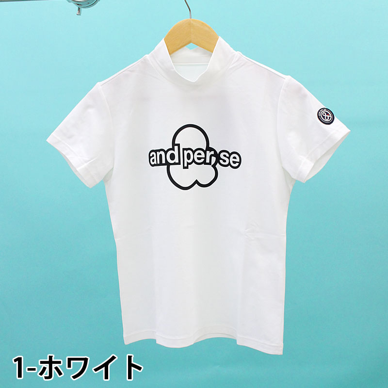and per se（アンパスィ） ゴルフウェア レディースモックネックシャツ
