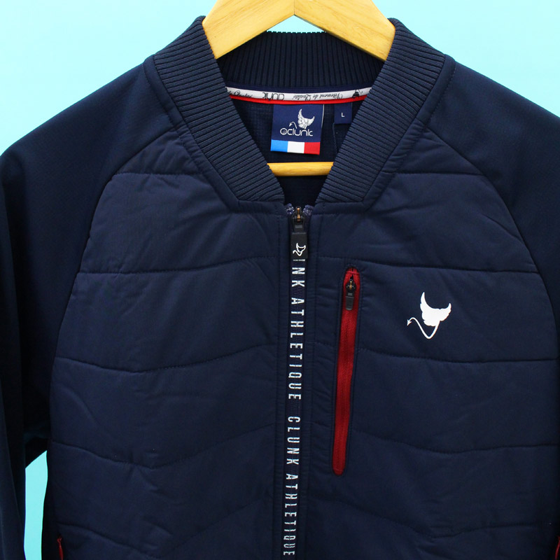 CLUNK（クランク） ゴルフウェア メンズ 中綿ジャケット フルジップ