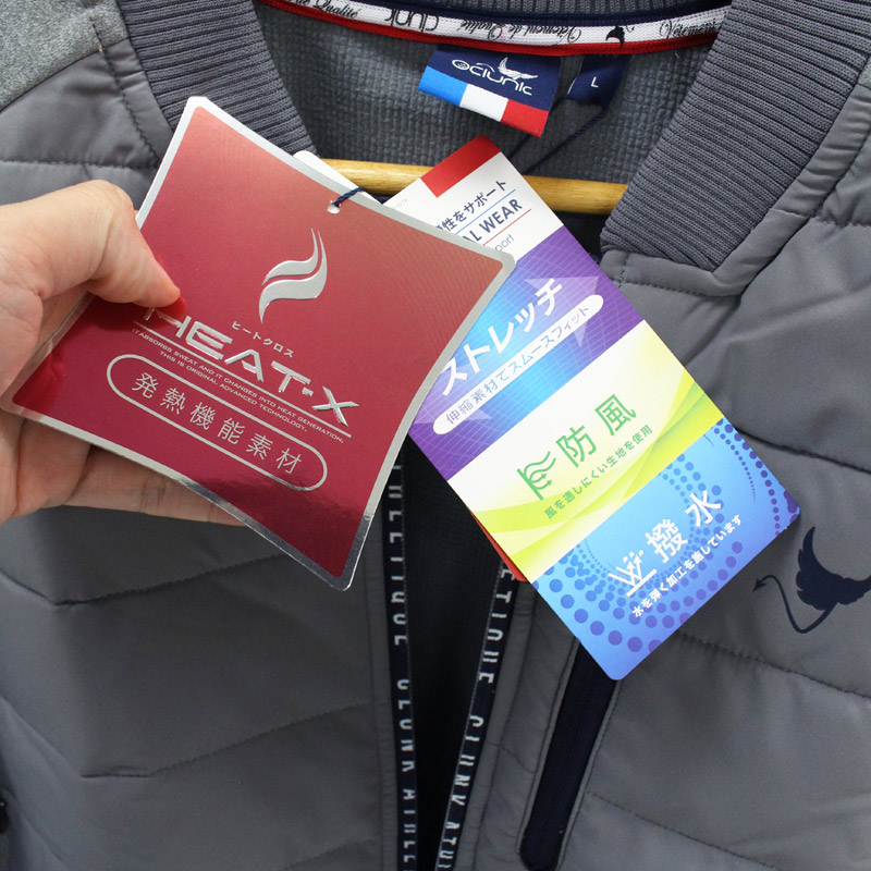 CLUNK（クランク） ゴルフウェア メンズ 中綿ジャケット フルジップ