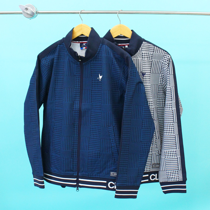 CLUNK（クランク） ゴルフウェア メンズ ニットジップアップブルゾン