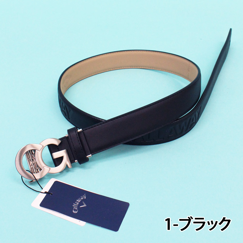 中古 キャロウェイ Callaway ベルト ブラック 黒 セレーション