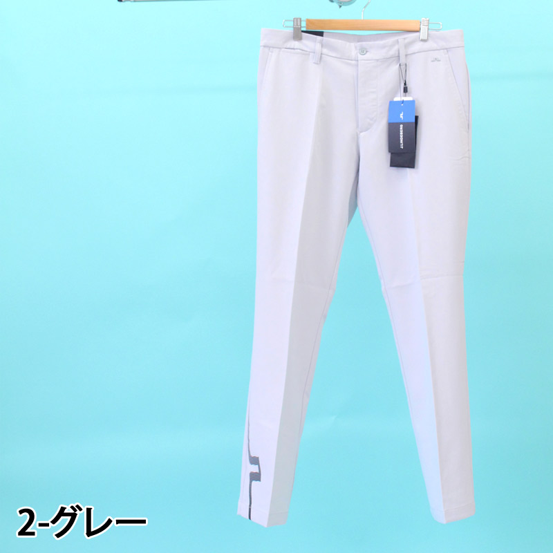 新品J.LINDEBERG チェックゴルフナイロンパンツ薄手 メンズ 春夏