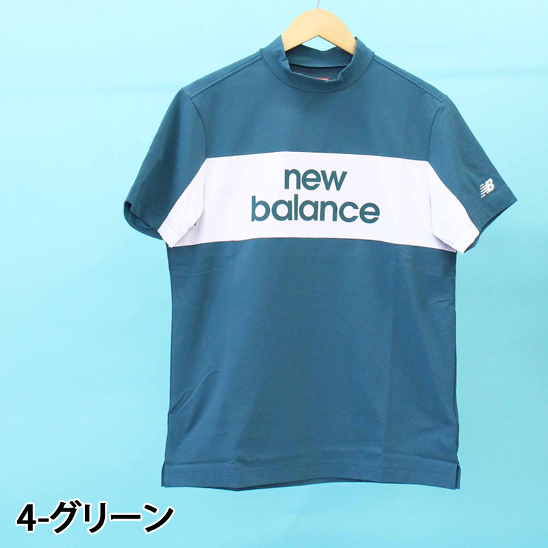 サイズ：7 NEW BALANCE GOLF ニューバランス  切替 ハイネック 半袖Tシャツ  ネイビー系 [240101415939] ゴルフウェア メンズ ストスト New Balance Golf 【30％OFFセール】ハイネックシャツ